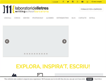 Tablet Screenshot of laboratoridelletres.com